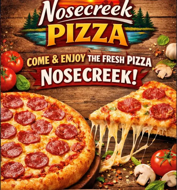 Fresh signature cheese pizza and specialty pizzas at Nose Creek Pizza Calgary